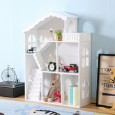 LEKEN White Dollhouse Bookshelf